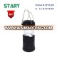 STARY new arrival rechargeable camping 6 led solar lantern powered by 18650 battery and aa battery