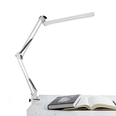 UYLED Eye-caring LED Clip Metal USB Port Reading Working Table Light Dimmable Brightness Folding Desk Lamp with Clamp