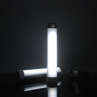 Outdoor USB Rechargeable Battery Portable  LED Tube Lanterns Motion Sensor Camping Fishing Hiking Lights